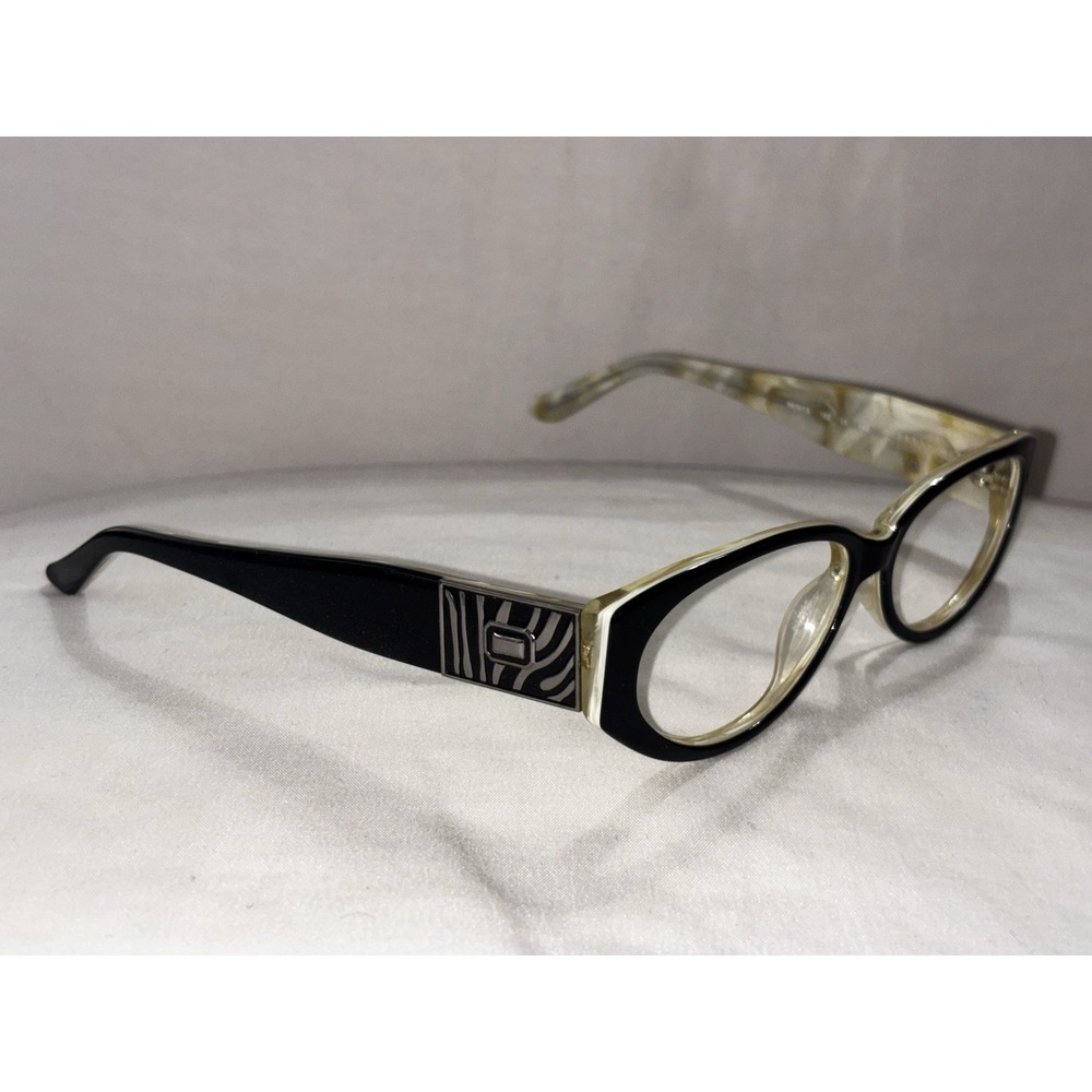 DAISY FUENTES BENITA 192 BLACK BROWN HORN AUTHENTIC FRAMES SUNGLASSES 54-14-140